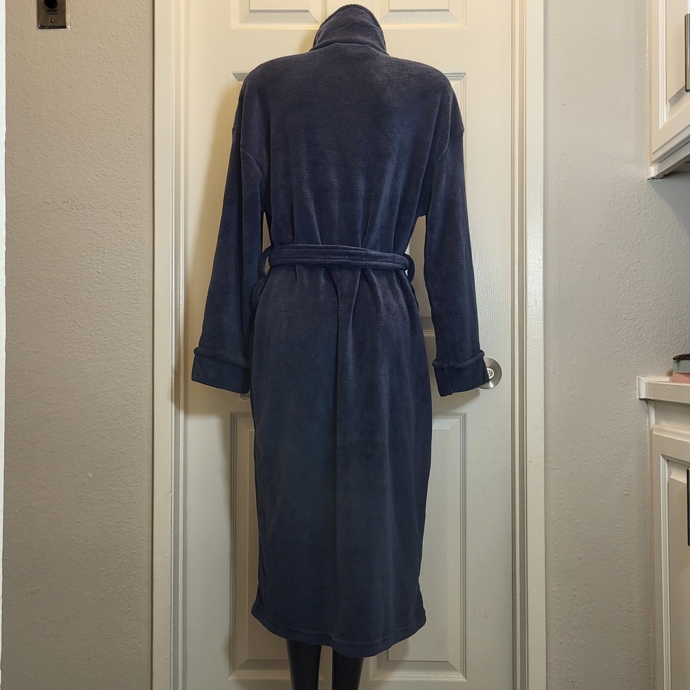SONOMA Goods for Life Women's Sleepwear Robe Soft, Size M, Deep Navy Blue - Picture 3 of 13